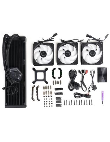 Cooler Master MasterLiquid 360 Atmos ARGB Kit de Refrigeración Líquida 360mm Negra