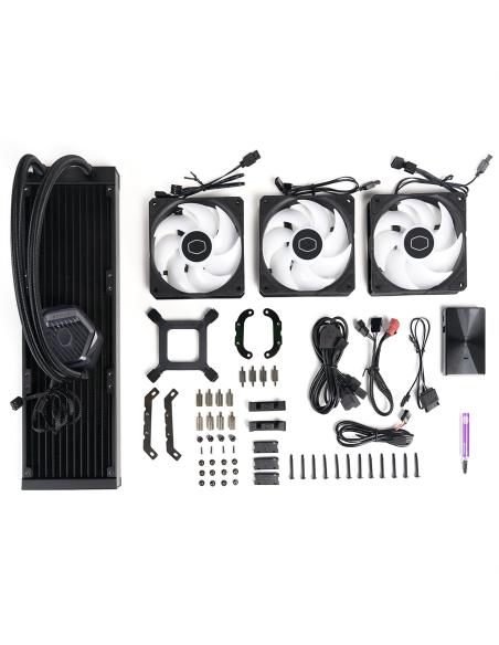 Cooler Master MasterLiquid 360 Atmos ARGB Kit de Refrigeración Líquida 360mm Negra