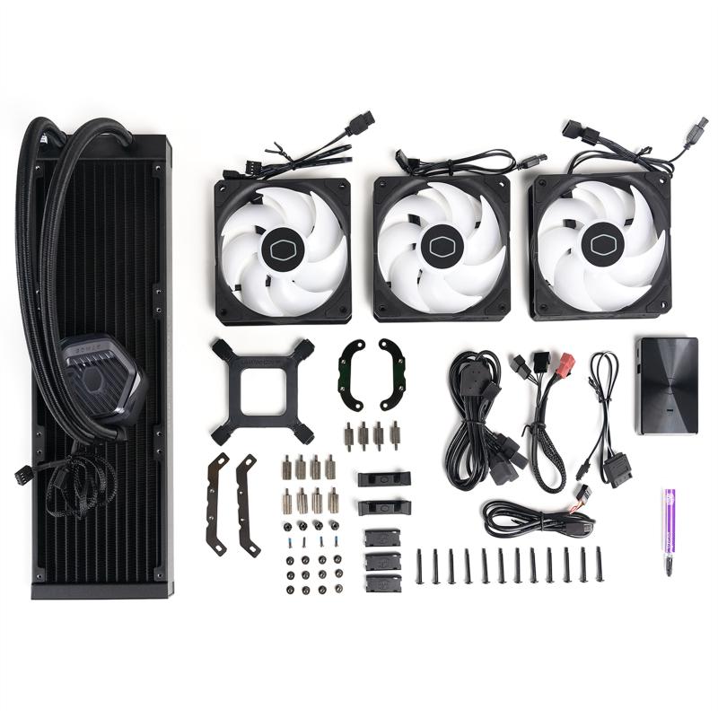 Cooler Master MasterLiquid 360 Atmos ARGB Kit de Refrigeración Líquida 360mm Negra