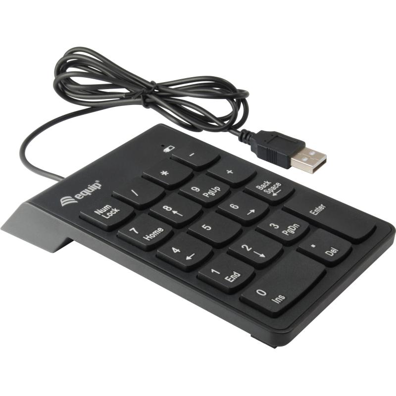 Equip 245205 Teclado Númerico USB-A Negro