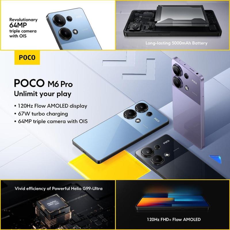 Xiaomi POCO M6 Pro 8/256GB Dual SIM Purpura