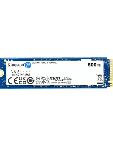 Kingston NV3 SSD 500GB M.2 2280 PCIe Gen4 NVMe 3D NAND