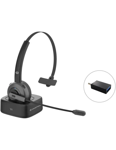 Conceptronic Polona Auriculares Inalámbricos para Centro de Llamadas Negro