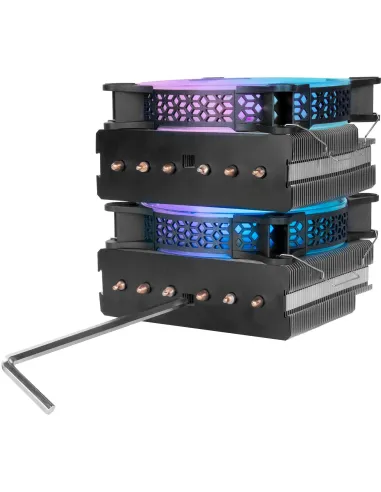 Mars Gaming MCPUXT Ventilador CPU ARGB 120mm Negro