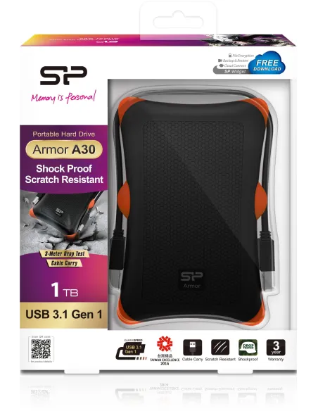 Silicon Power Armor A30 1TB 2.5" USB 3.1
