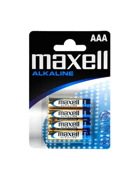 Maxell Pack 4 Pilas Alcalinas LR03 AAA 1.5V