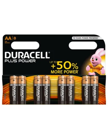 Duracell Plus Power Pila Alcalina AA LR6 Blister*8