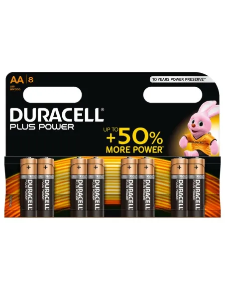 Duracell Plus Power Pila Alcalina AA LR6 Blister*8