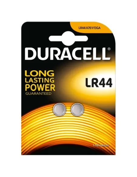 Duracell Pila Botón Alcalina LR44 1,5V Blister*2