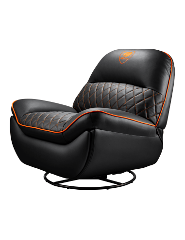 Cougar Overlord Sillón Gaming Negro y Naranja