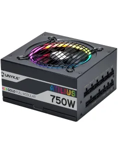 UNYKAch Atilius RGB Fuente de Alimentación 750W Eficiencia 90% Full Modular Negro
