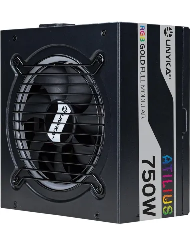 UNYKAch Atilius RGB Fuente de Alimentación 750W Eficiencia 90% Full Modular Negro