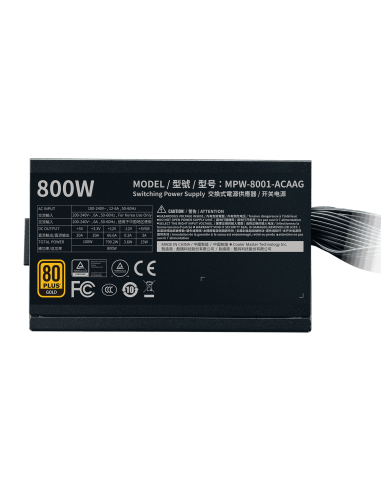 Cooler Master G800 Gold 800W 80 Plus Gold BULK