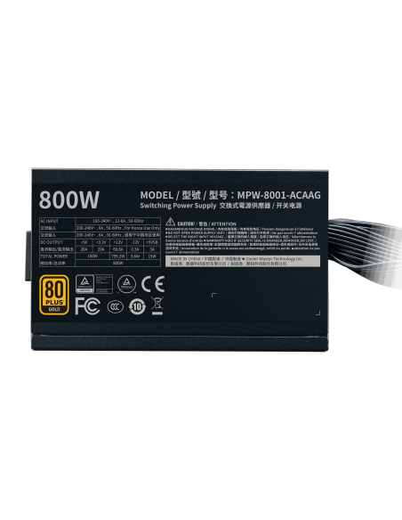 Cooler Master G800 Gold 800W 80 Plus Gold BULK