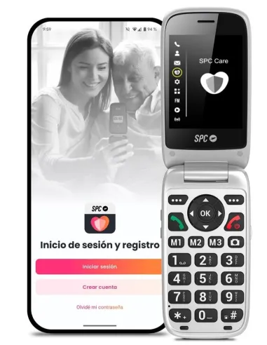 SPC Polaris Teléfono Móvil Senior Negro