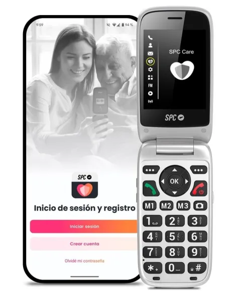 SPC Polaris Teléfono Móvil Senior Negro