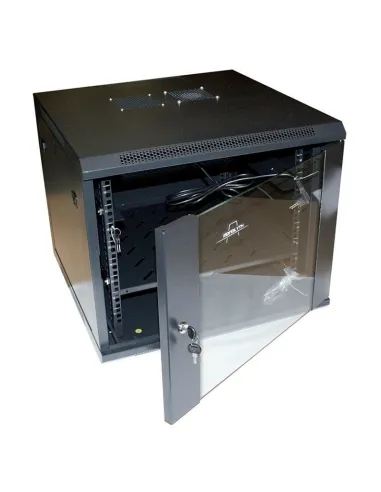 Monolyth SH6409 Armario Mural 9U 600X450X501 Puerta de Cristal