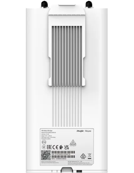 Reyee RG-AirMetro550G-B Repetidor Inalámbrico Dual Band 867 Mbps