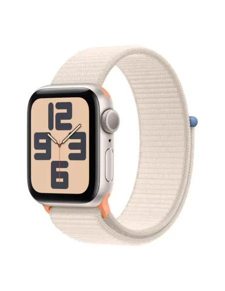 Apple Watch SE 2022 2ª Generación 40mm Aluminio Starlight con Correa Textil Beige