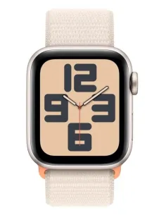 Apple Watch SE 2022 2ª Generación 40mm Aluminio Starlight con Correa Textil Beige