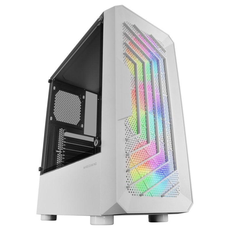 Mars Gaming MC-TOR Semitorre FRGB USB 3.0 con Ventana Blanca