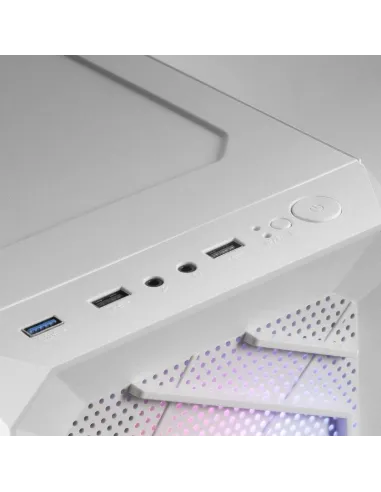 Mars Gaming MC-TOR Semitorre FRGB USB 3.0 con Ventana Blanca