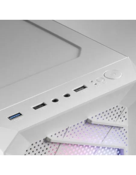 Mars Gaming MC-TOR Semitorre FRGB USB 3.0 con Ventana Blanca