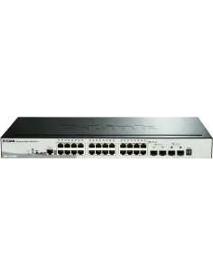 D-Link DGS-1510-28P/E Switch Gestionable 24 Puertos Gigabit PoE + 2 SFP 1000 Mbps + 2 10G SFP+-NSWSAR0327