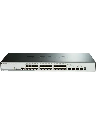 D-Link DGS-1510-28P/E Switch Gestionable 24 Puertos Gigabit PoE + 2 SFP 1000 Mbps + 2 10G SFP+