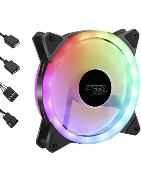 Keep Out XFC-120SR Ventilador 120mm ARGB Negro