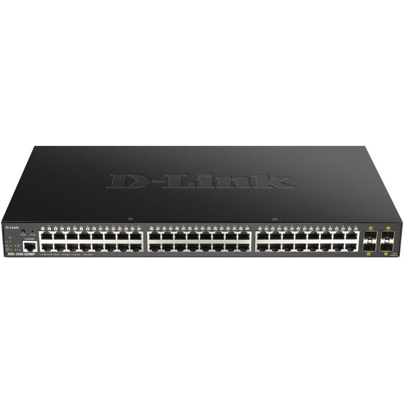 D-Link DGS-1250-52XMP/E Switch PoE 48 Puertos Gigabit + 4 Puertos SF