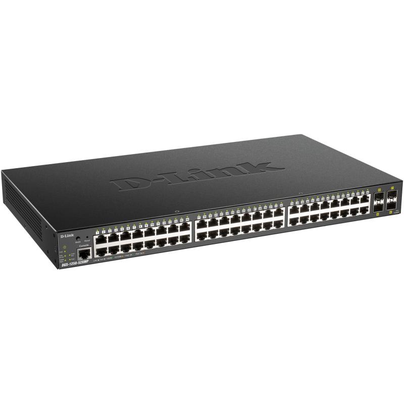 D-Link DGS-1250-52XMP/E Switch PoE 48 Puertos Gigabit + 4 Puertos SF