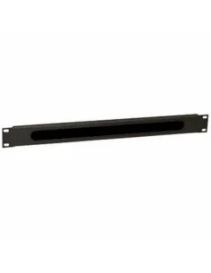 WP Guía Cable con Cepillo 1U RAL 9005 Negro-ANEAAA0138