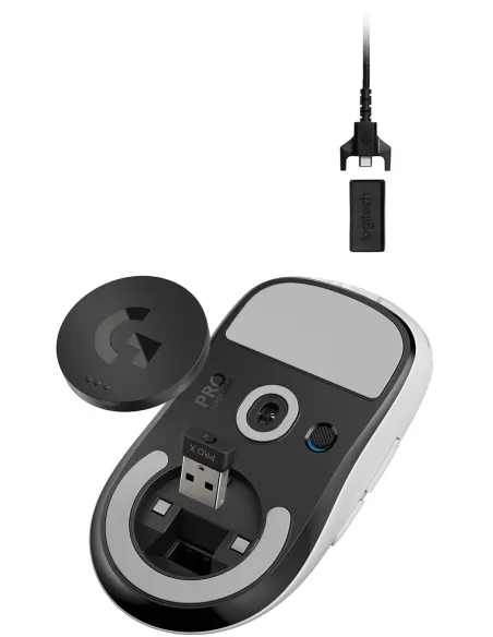 Logitech G Pro X Superlight Ratón Inalámbrico 25600 DPI Blanco