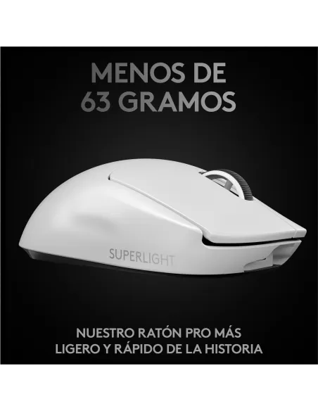 Logitech G Pro X Superlight Ratón Inalámbrico 25600 DPI Blanco