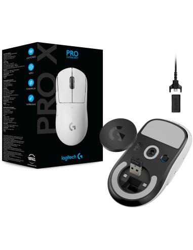 Logitech G Pro X Superlight Ratón Inalámbrico 25600 DPI Blanco