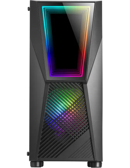 Mars Gaming MC777 Infinity Mirror Cristal Templado USB 3.0 aRGB Negra