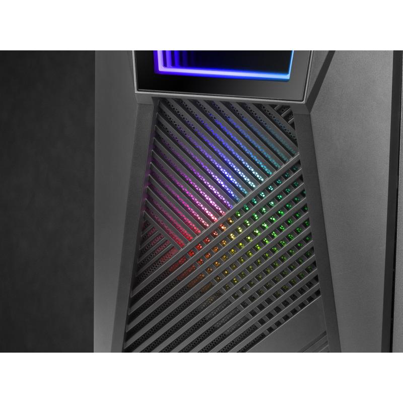 Mars Gaming MC777 Infinity Mirror Cristal Templado USB 3.0 aRGB Negra