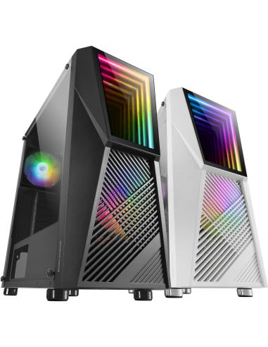 Mars Gaming MC777 Infinity Mirror Cristal Templado USB 3.0 aRGB Negra