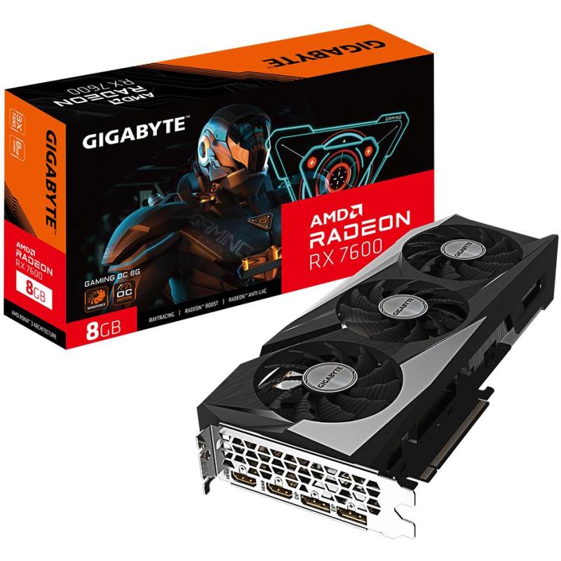 Gigabyte Radeon RX 7600 Gaming OC 8GB GDDR6X