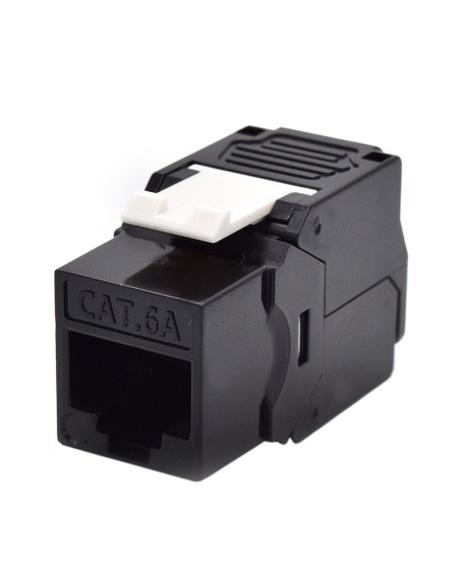 WP WPC-KEY-6AUP-TL/BL Keystone Cat. 6A UTP RJ45 Hembra Negro