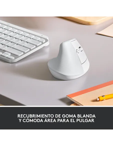 Logitech Lift Ratón Inalámbrico 4000 DPI Blanco