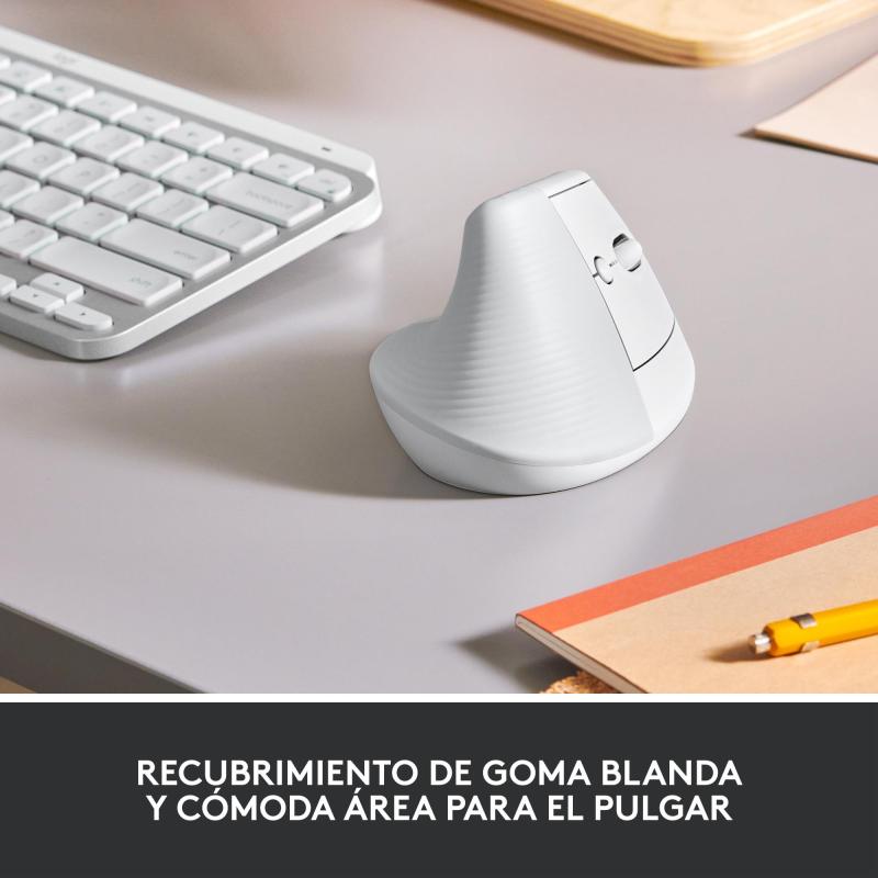 Logitech Lift Ratón Inalámbrico 4000 DPI Blanco