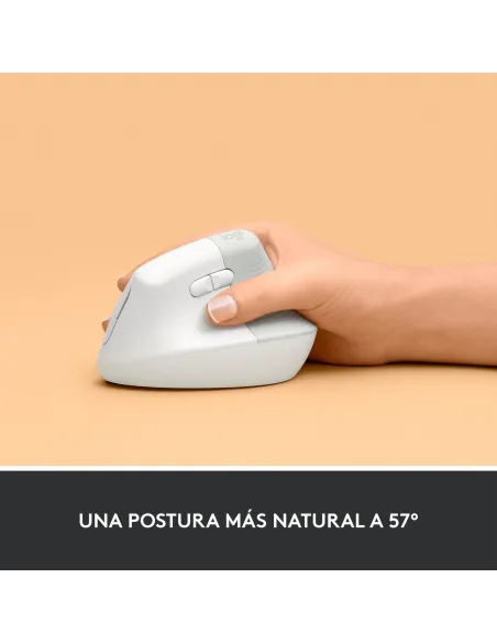 Logitech Lift Ratón Inalámbrico 4000 DPI Blanco