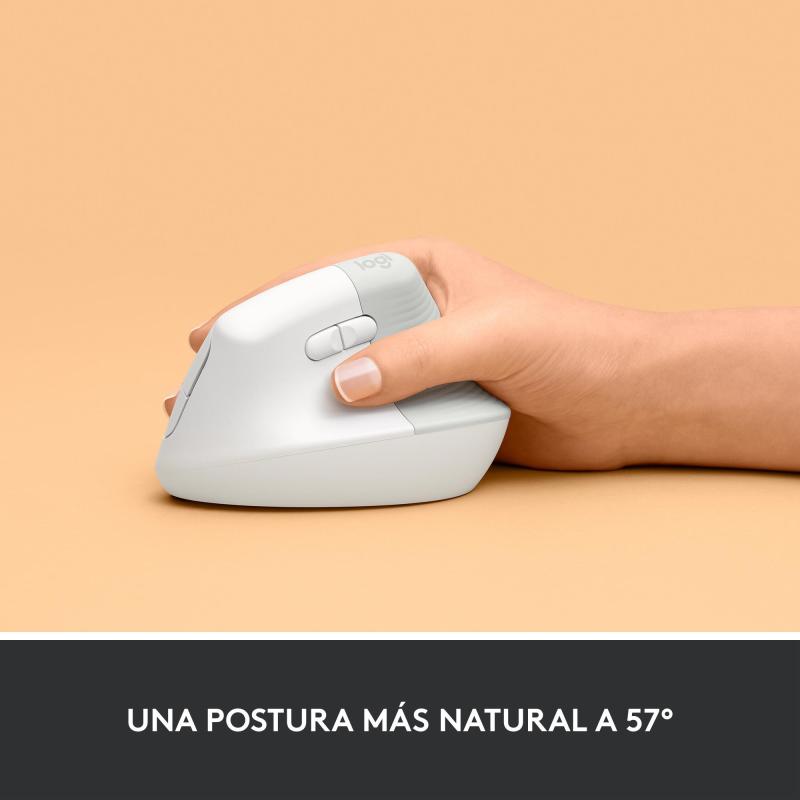 Logitech Lift Ratón Inalámbrico 4000 DPI Blanco