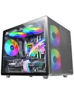 Mars Gaming MC-400 FRGB MicroATX Cristal Templado USB 3.0 Negra