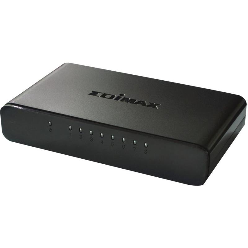 Edimax ES-3308P Switch 8 Puertos 10/100Mbps Negro