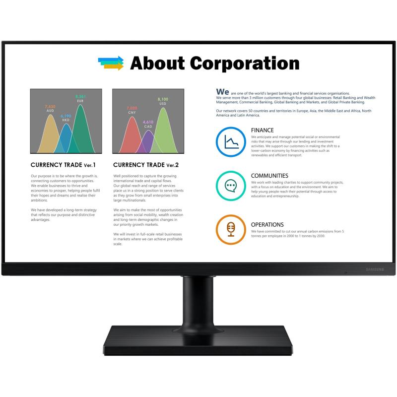 Samsung LF24T450FQR 24" LCD IPS Full HD 75Hz