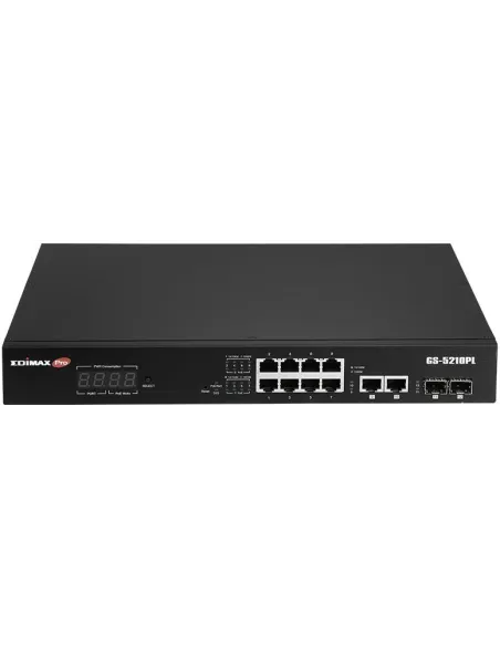 Edimax GS-5210PL Switch Gestionado 10 Puertos Gigabit 2 SFP