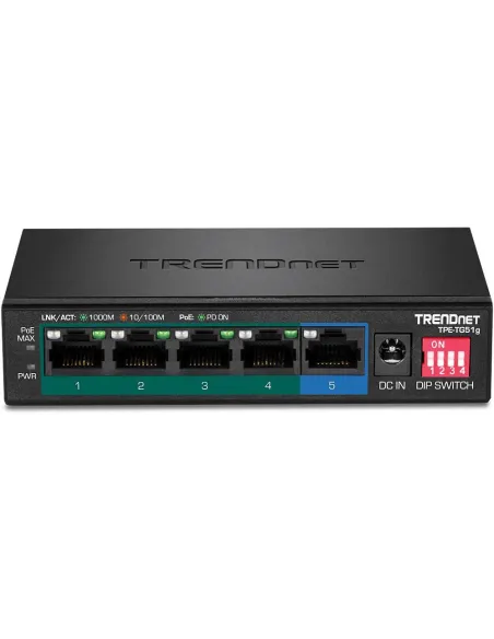 Trendnet TPE-TG51g Switch PoE 5 Puertos Gigabit Ethernet